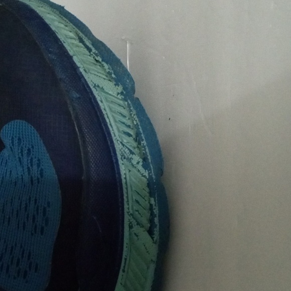 Hoka Stinson One One ATR 5 Running Shoes size 8.5 Navy Turquoise Aqua Preowned - Picture 5 of 16